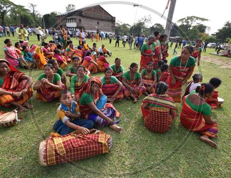 Image Of Assam Tribal People Celebrating Suwori Festival With Bihu