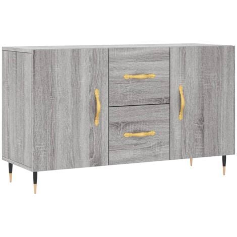 Sideboard Grau Sonoma 100x36x60 Cm Holzwerkstoff VidaXL