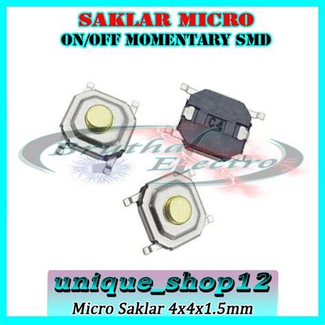 Jual Saklar Micro SMD Tact Switch 4x4x1 5 Mm Saklar Micro On Off