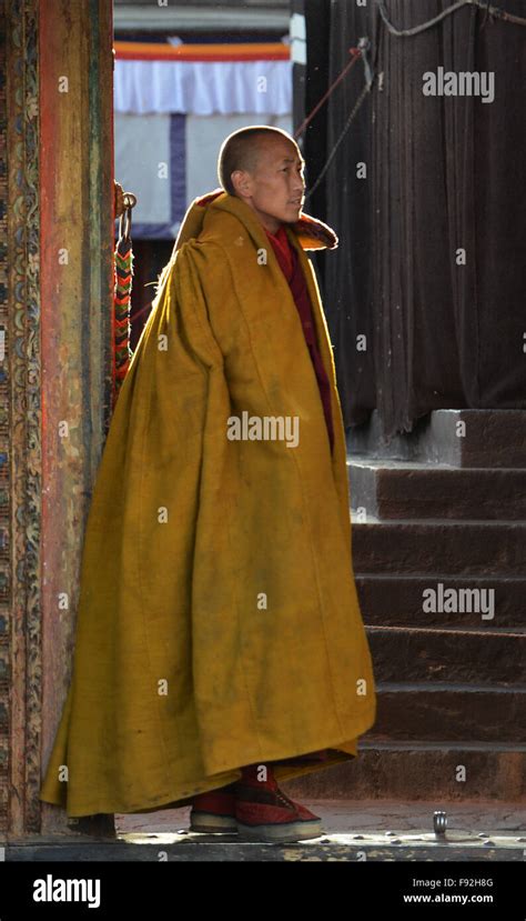 Xigaze China S Tibet Autonomous Region Th Dec A Monk Waits