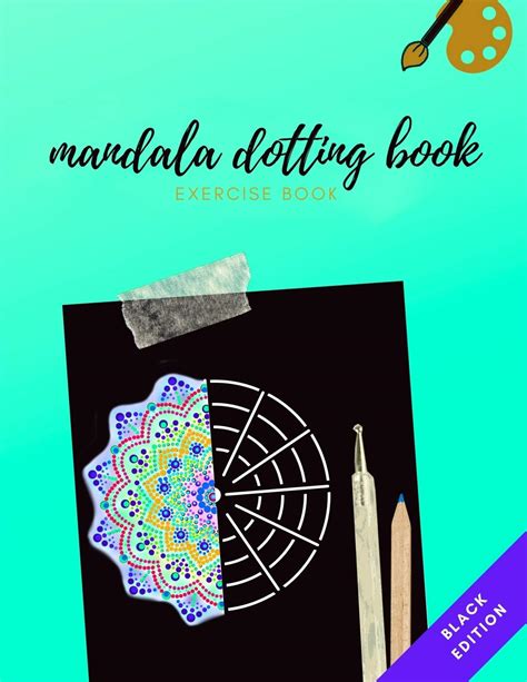 Mandala Dotting Book Exercise Book Black Edition How To Draw A Mandala