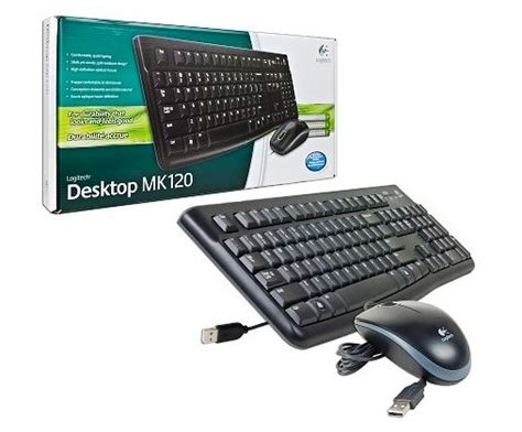 Logitech Mk120 Usb Desktop Kbmouse Black Combo Retail Pack