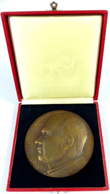 DDR GROSSE BRONZE Medaille Ernst Thälmann in OVP EUR 49 99 PicClick DE