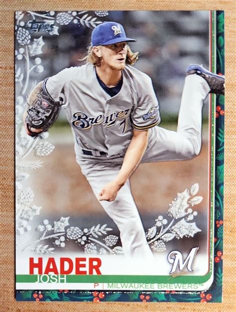 Topps Walmart Holiday Metallic Snowflake Hw Josh Hader