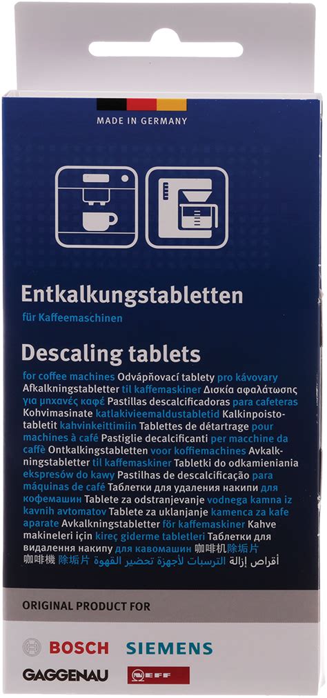 00311821 Descaling Tablets BOSCH AU