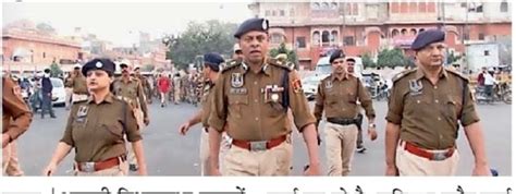 Police Flag March Appeal For Votes पुलिस का फ्लैग मार्च वोट की अपील Jaipur News Dainik