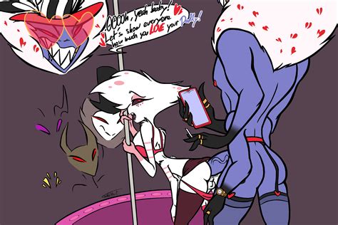 Post 4563409 Angeldust Gothstoat Hazbinhotel Valentino