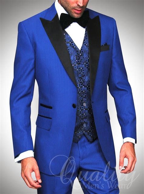 Royal Blue Groom Suits 2015 Tuxedos For Wedding Peak Lapel Groom Suits