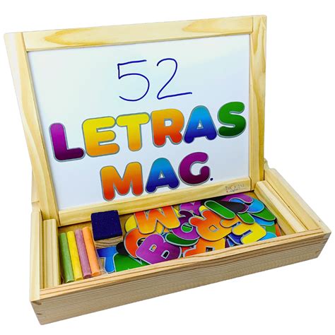 Lousa Magnética Infantil Letras do Alfabeto para Criar Frases Lousa I