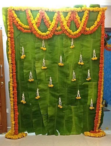 Green Event Banana Leaf Backdrops For Decorations At Rs Set In