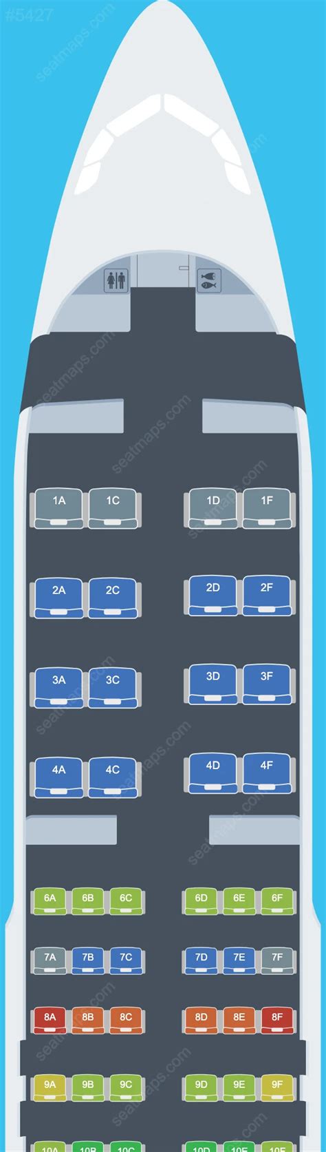 Seat Map Of SriLankan Airlines Airbus A320 Aircraft