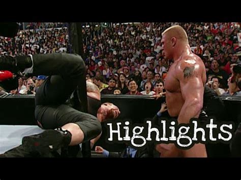 Brutal Undertaker Vs Brock Lesnar Hardcore Match Unforgiven