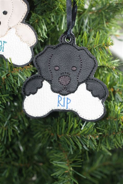 Lab Labrador Christmas Ornament Personalized Chocolate Silver Etsy