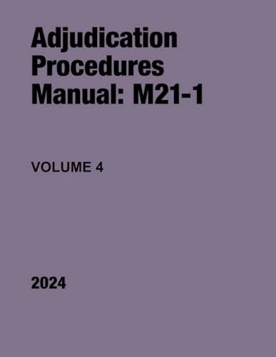 Adjudication Procedures Manual M21 1 Volume 4 By U S Department Of