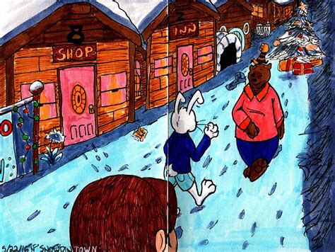 25 - SNOWDIN TOWN by carrot-cat17 on DeviantArt