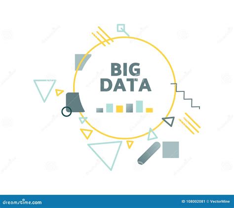 Big Data Vector Illustration Concept Stock Vector Illustration Of Banner Diagram 108002081