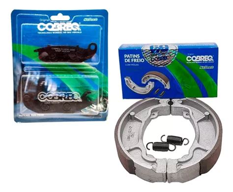 Kit Pastilha Lona Patim Freio Cobreq Xtz Crosser