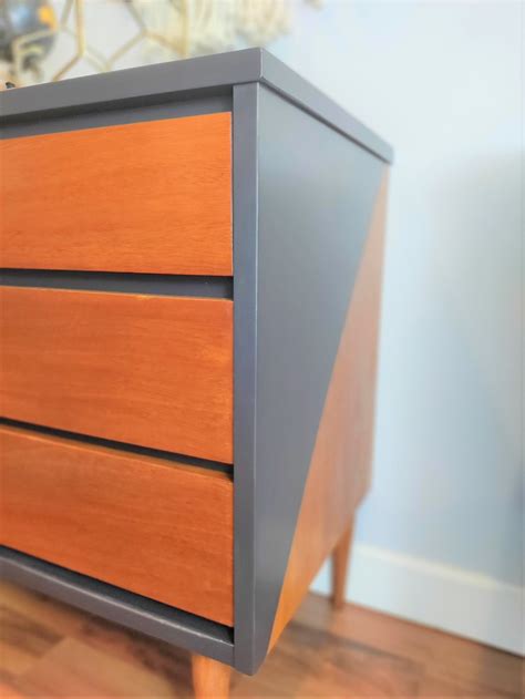 Sold Do Not Purchase Refinished Mid Century Modern Bassett Chest Of Drawers Etsy