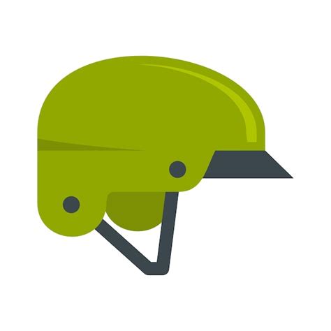 Premium Vector Mountain Bike Helmet Icon Flat Illustration Of