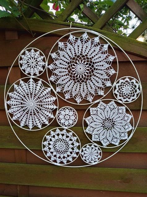 Dantellerle Dekorasyon Fikirleri Mimuu Crochet Wall Art