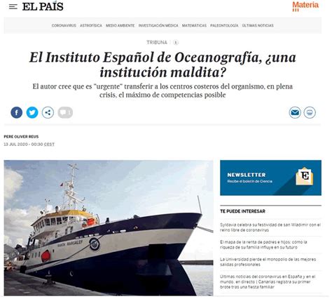 El Instituto Español de Oceanografía una institución maldita El