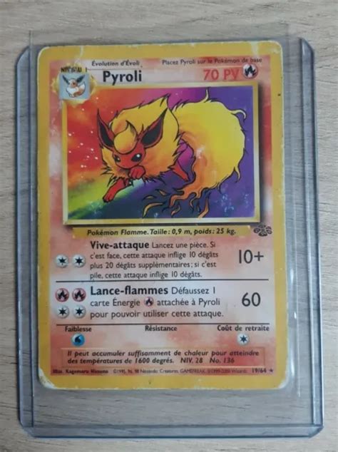 Carte Pokemon Pyroli Fr Jungle Wizard Bon Tat Eur