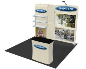 10ft EconoLite Tension Fabric Display Kit 07 Infinity Exhibits