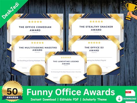 150 Office Awards 8 Blank Award Certificates Boost Morale And Celebrate