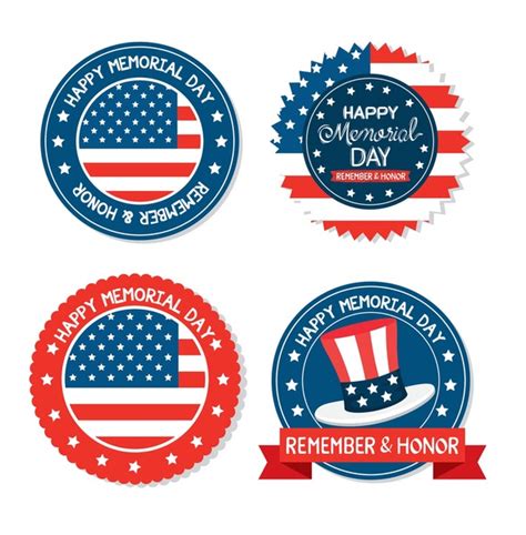 4919 American Memorial Day Sticker Images Stock Photos 3d Objects