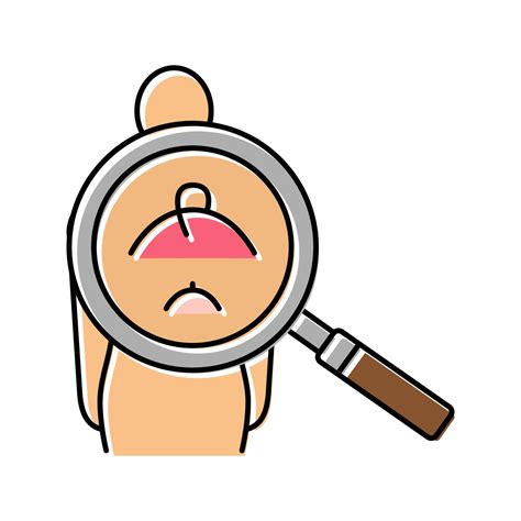 Back Ingrown Hair Research Color Icon Vector Illustration 18997215