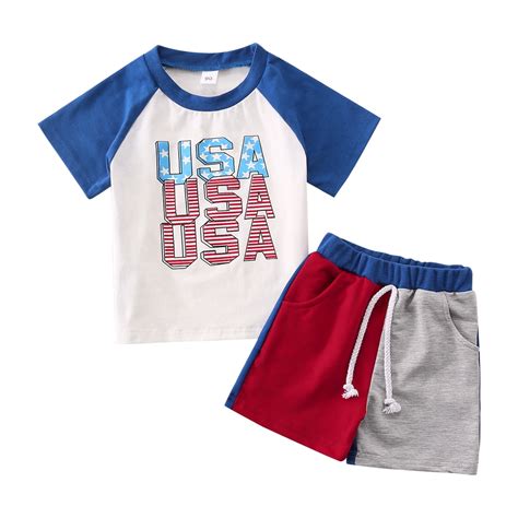 Sopelem Toddler Boys Outfits Youth Kids Soccer &Shorts Baby Soccer