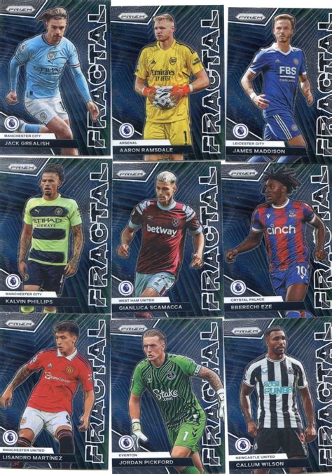 2022 23 Panini Prizm Premier League EPL Fractal Pick Your Card Build A