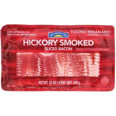 Hill Country Fare Hickory Smoked Sliced Bacon 12 Oz Joe V S Smart