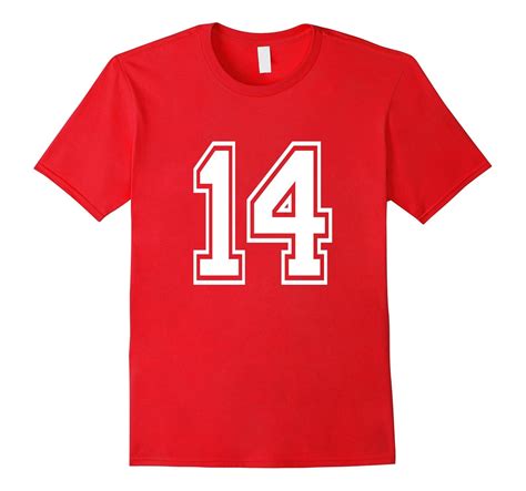 Number 14 T Shirt Age Sports Player Jersey Number-PL – Polozatee