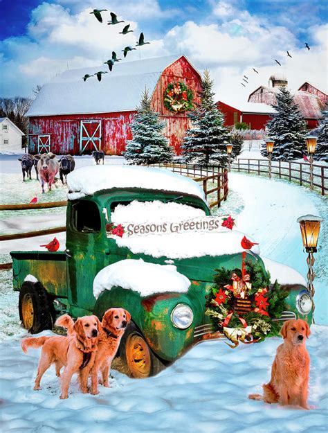 Seasons Greetings Digital Art By Debra And Dave Vanderlaan Fine Art