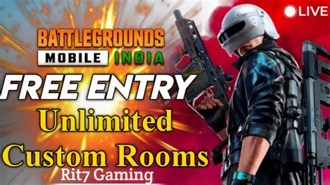 BGMI LIVE STREAM Unlimited Room On Live Gameplay YouTube