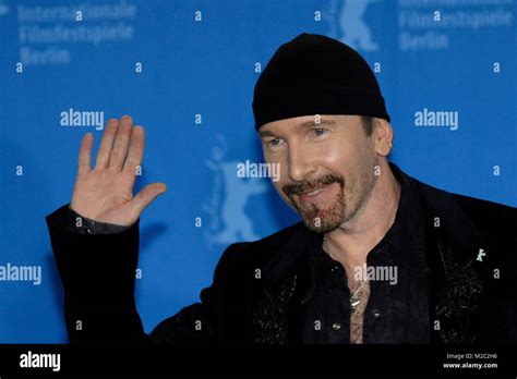 U2-Gitarrist The Edge (aka David Evans) beim Fotocall zum Film "It ...