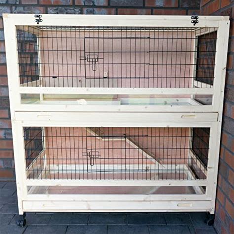 Cage Clapier Enclos Lapin Ext Rieur En Bois Haute Qualit Pour Lapins