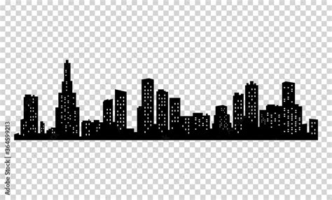 City Silhouette Modern Urban Landscape Cityscape Buildings Silhouette