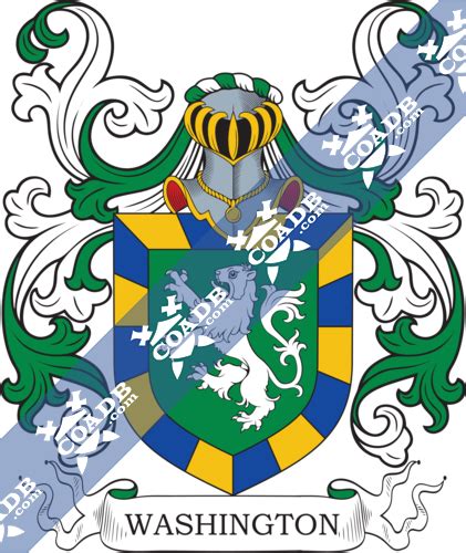 Washington Family Crest, Coat of Arms and Name History