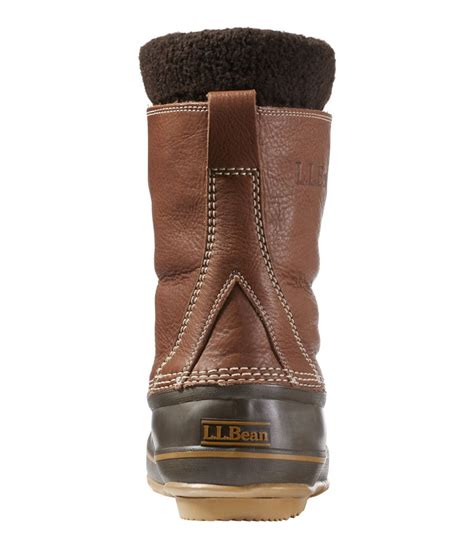 Men S L L Bean Snow Boots With Tumbled Leather Rain And Snow At L L Bean