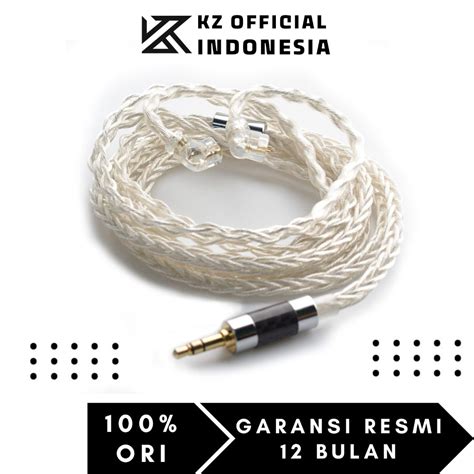 Jual KZ 8 Cores Silver Plated Copper 1064 Strands Upgrade Cable