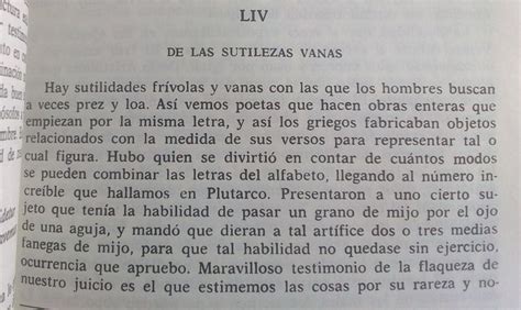 De Las Sutilezas Vanas Montaigne