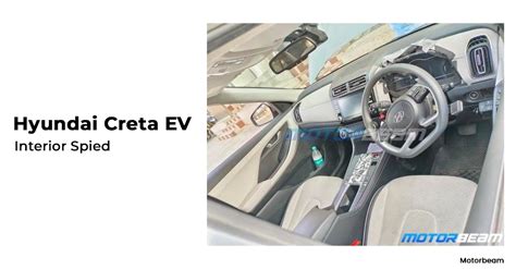 Hyundai Creta EV Interior Spied - CarLelo