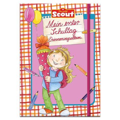 Scout Mein Erster Schultag Erinnerungsalbum M Dchen Lingenverlag De