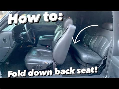 Chevy Silverado Rear Seat Fold Down