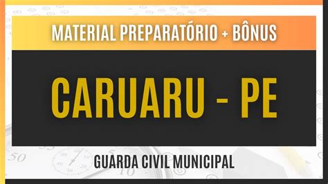 Material Exclusivo Para Guarda Civil Municipal Concurso Caruaru Pe