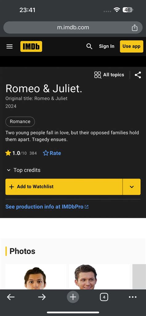 Romeo Juliet Number Rating Never Saw A Movie With Number Rating