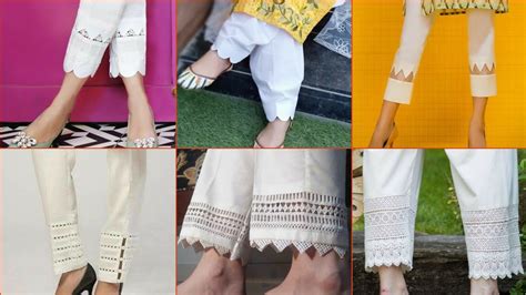 28 Beautiful Latest Lawn Trousers Capri Pants Designs For Girls Youtube