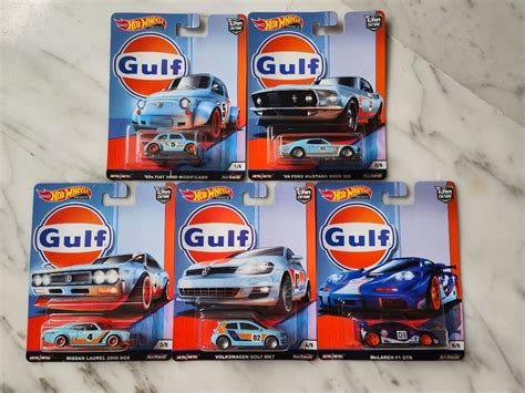 Hot Wheels Car Culture Gulf Series Full Set Hobbies Toys Toys